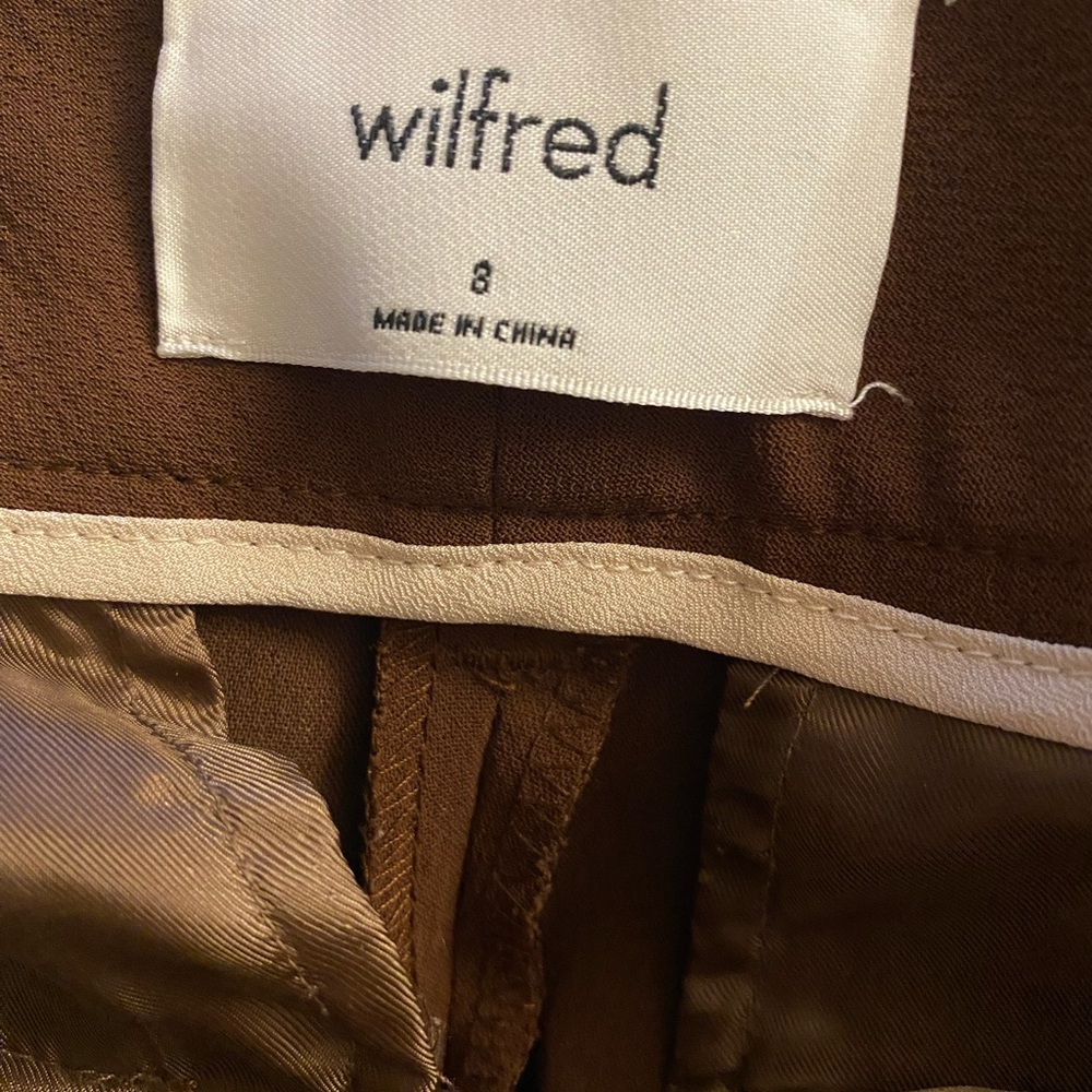 Wilfred Brown Straight Leg Pants - Picture 7 of 9